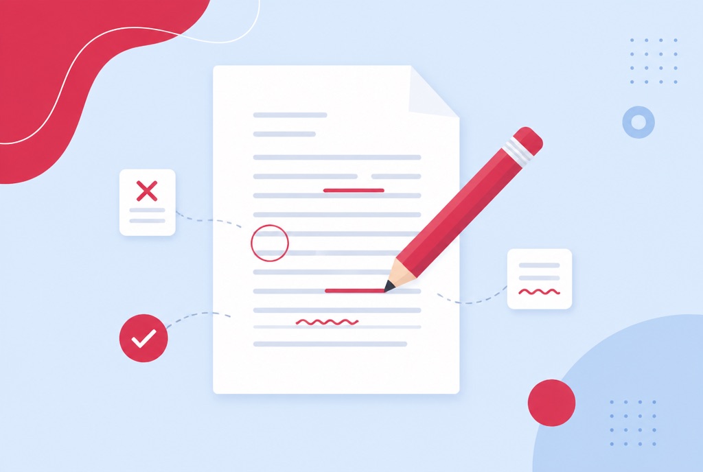 Illustration of a PDF being edited in a web browser without Adobe Acrobat