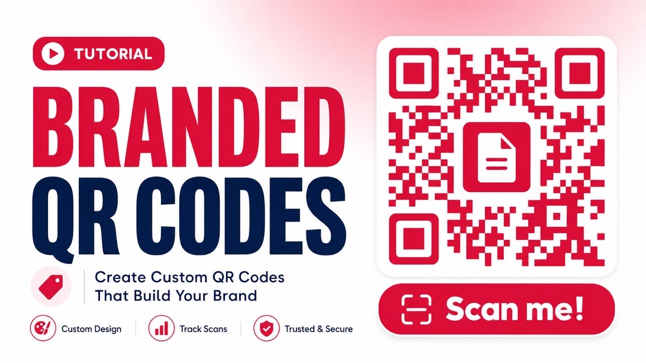 Title card for the PDFRaw video on creating a branded QR code