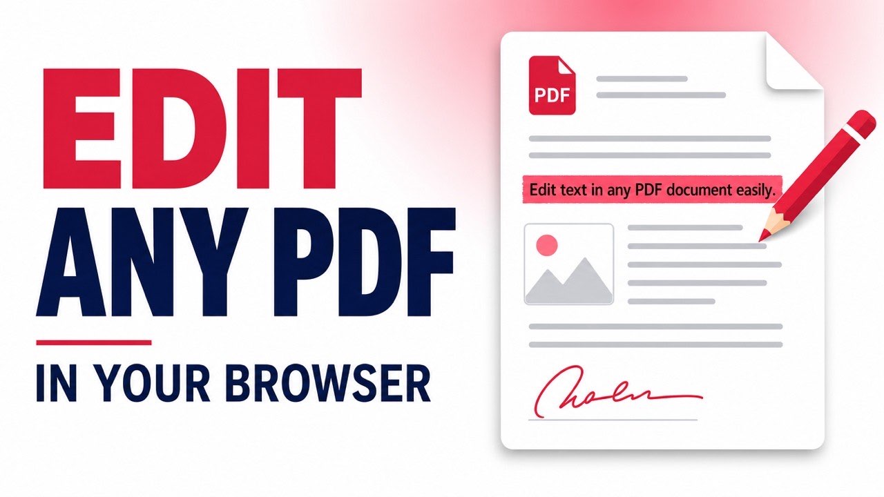 Title card for the PDFRaw video on editing a PDF in the browser
